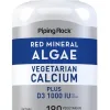Red Mineral Algae, Vegetarian Calcium Plus D3 1000 IU 180 Capsules